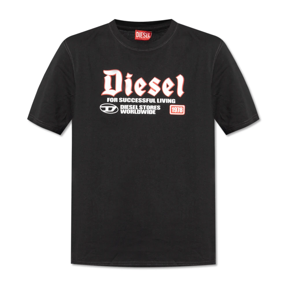 Diesel T-shirt 'T-Adjust-K1' Black Heren