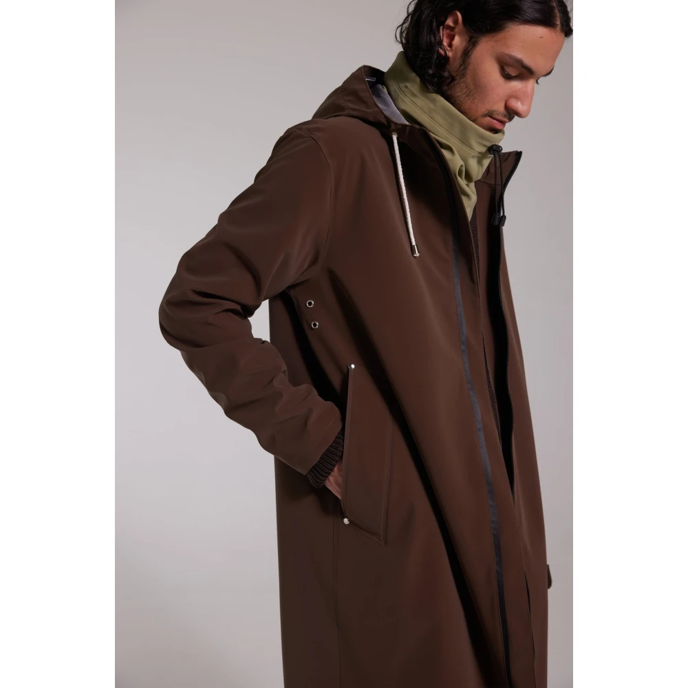 Stutterheim Lichtgewicht Matte Parka voor Mannen Brown Heren