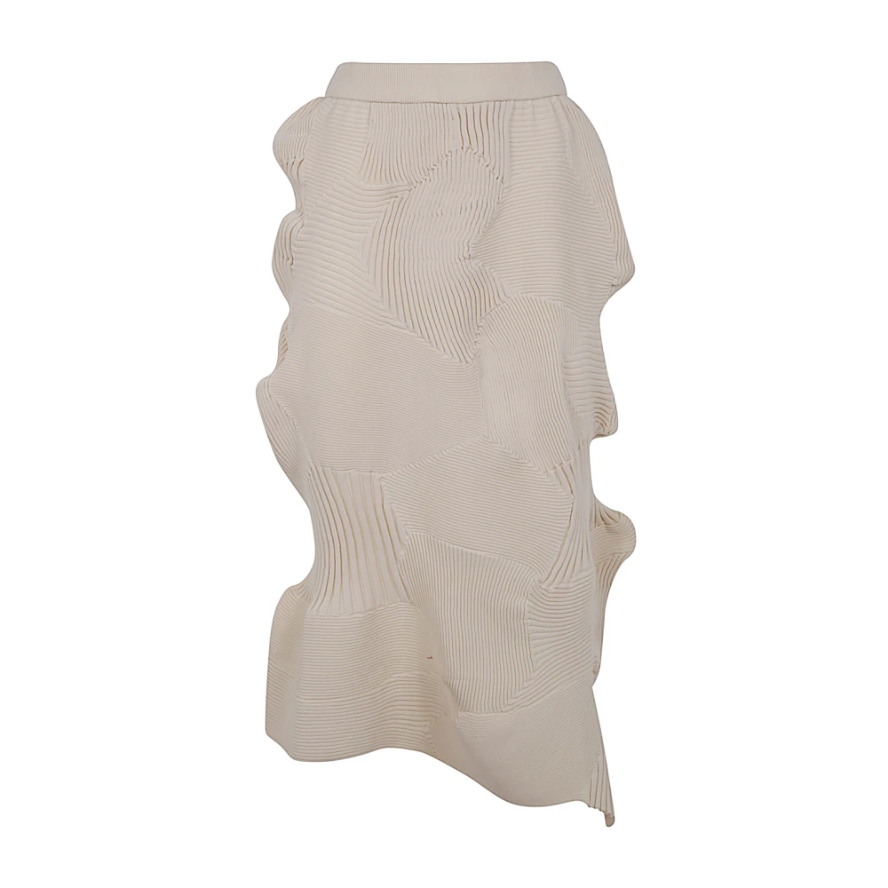 Issey Miyake Flowy Geplooide Rok Beige Dames