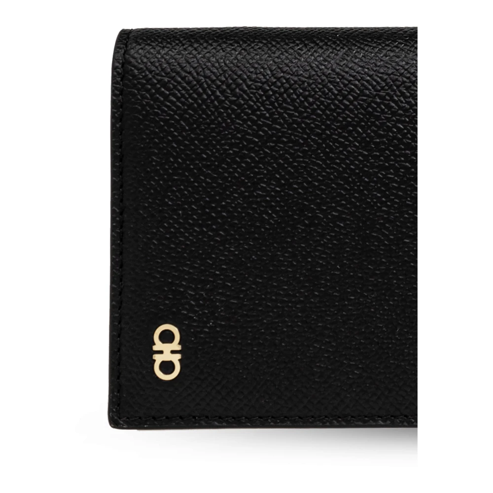 Salvatore Ferragamo Leren portemonnee Black Heren
