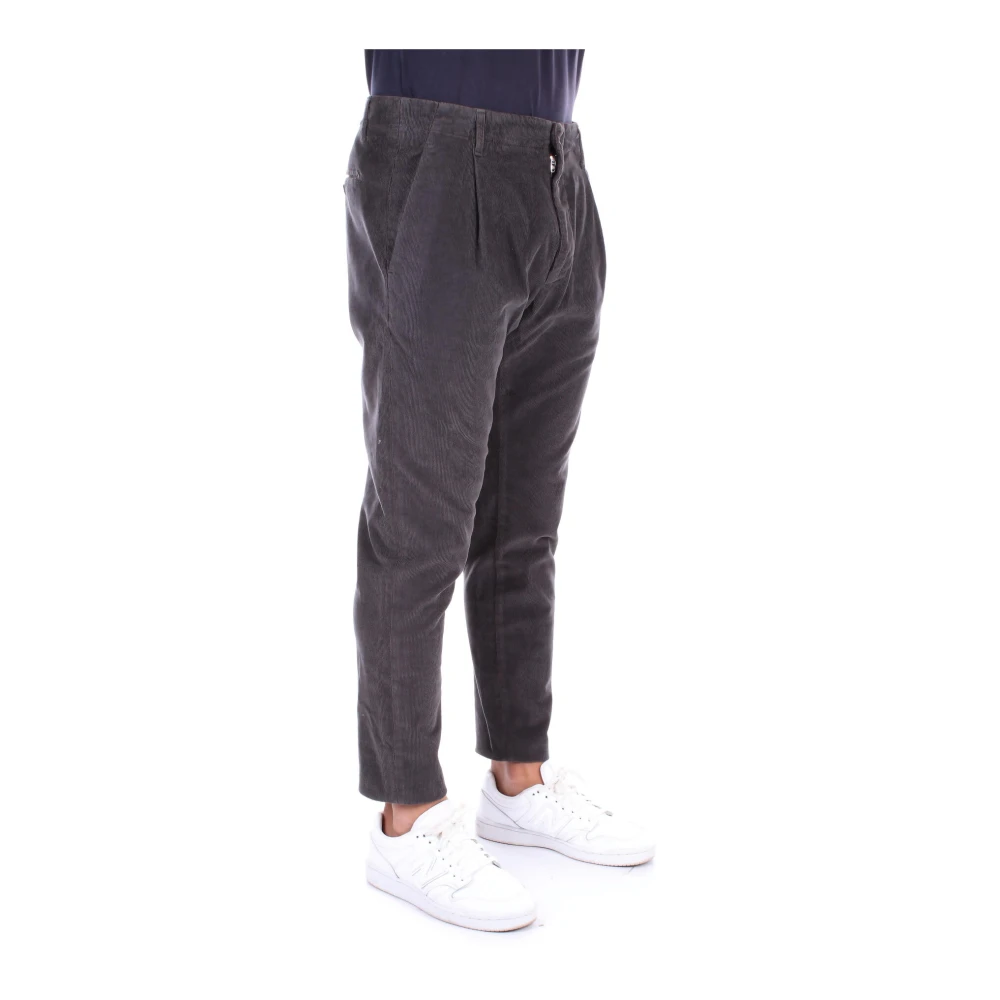 Dondup Grijze Broek met Logo en Zakken Gray Heren