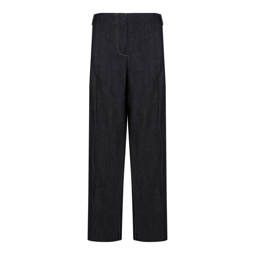 Tory Burch Women's Black Selvedge Jeans - Straight Trousers - 2XS - Trousers
