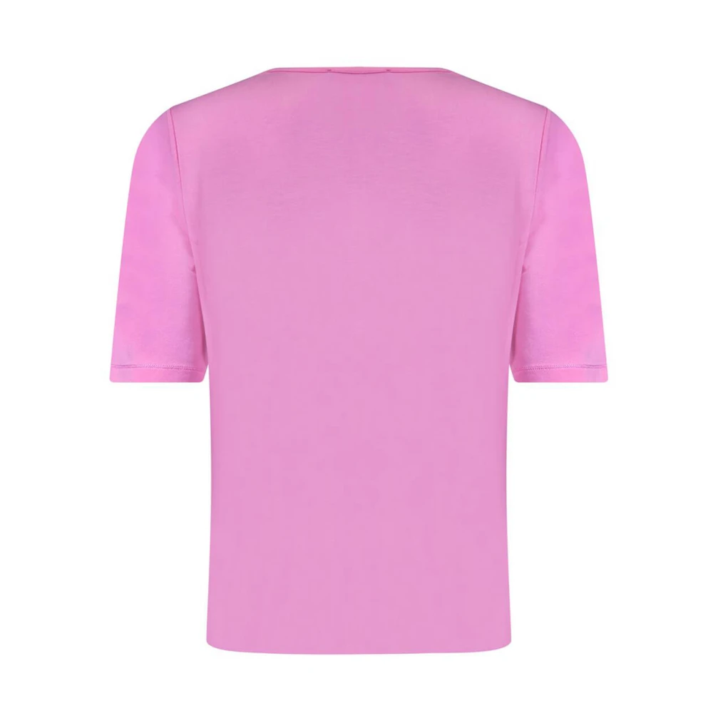 Roberto sarto O-Neck T-shirt Blouson Stijl Pink Dames
