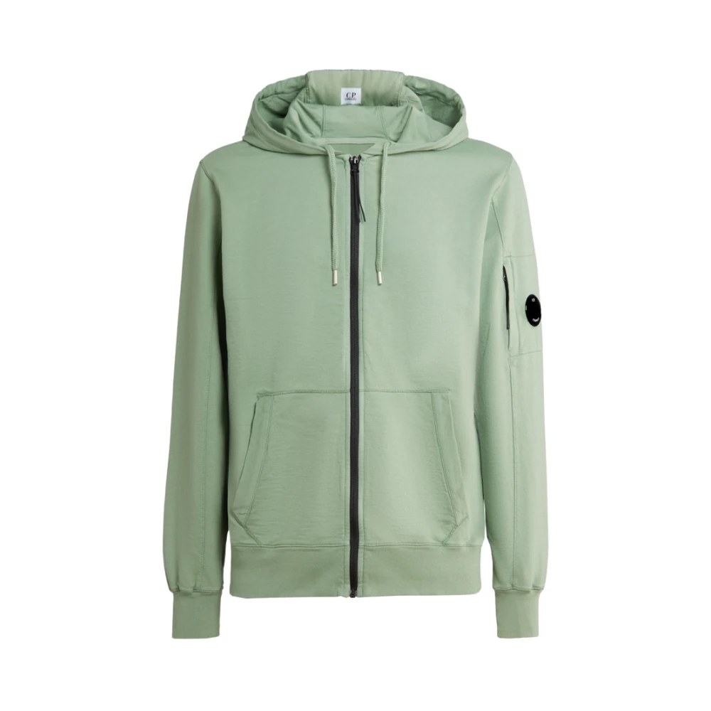 C.p. Company Sportig Zip-Through Hoodie Green, Herr