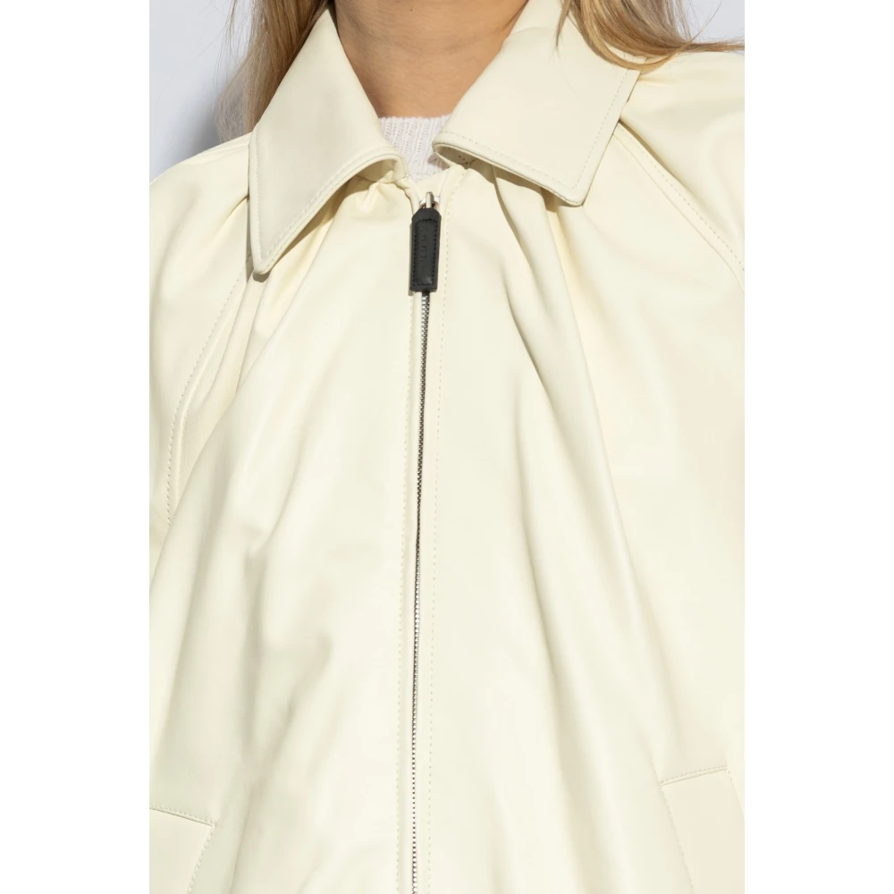 Marni Leren jas Beige Dames