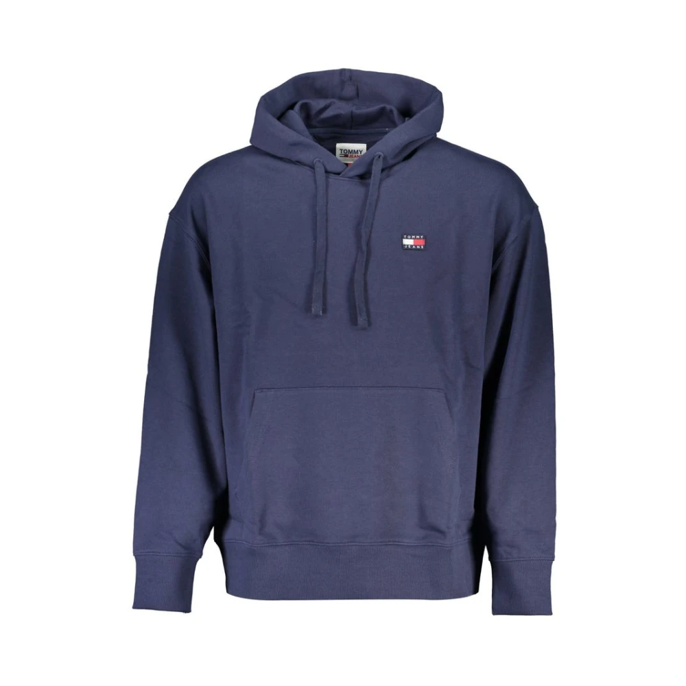 Tommy Hilfiger Men's Blue Hooded Sweatshirt With Logo Detail