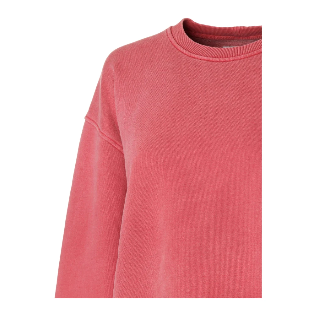 Samsøe Casual Jersey Sweatshirt met Oversized Pasvorm Pink Dames