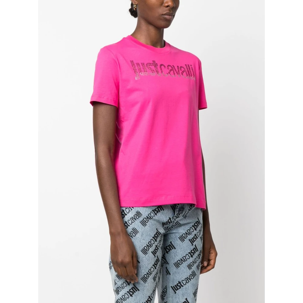 Just Cavalli Fuchsia T-shirts & Polos voor vrouwen Pink Dames