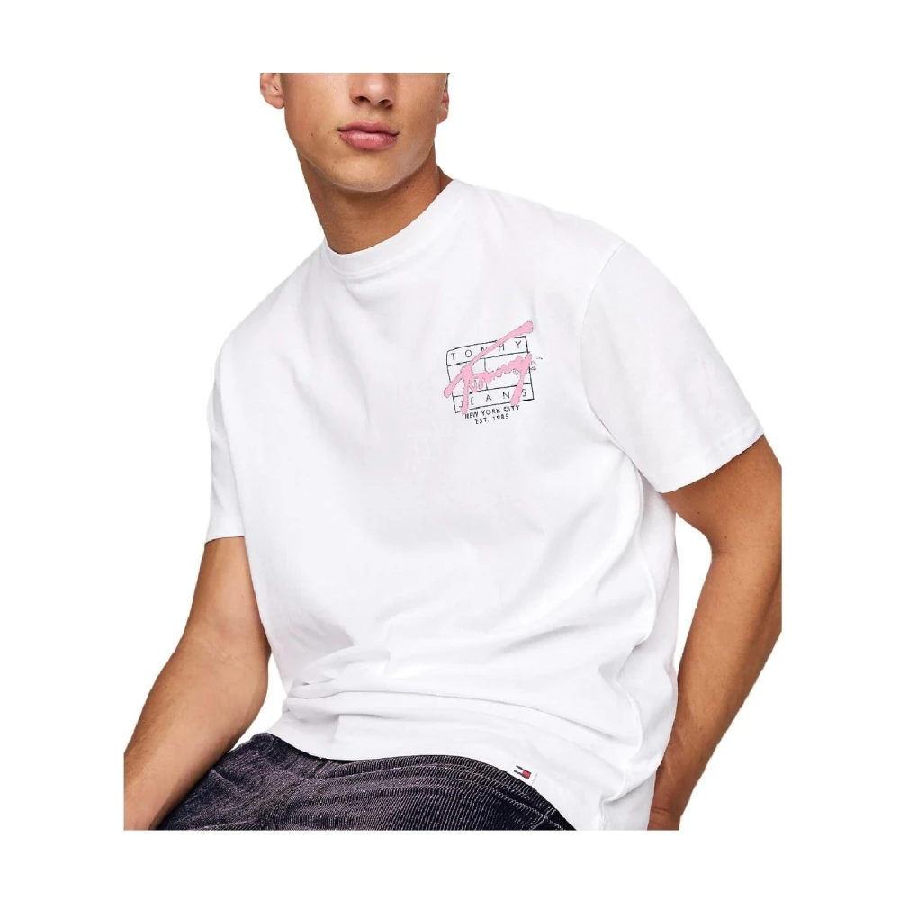 Tommy Hilfiger Spray Reg T-shirt White Heren
