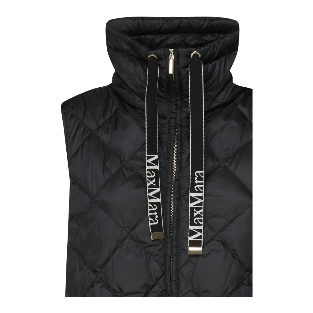 Max Mara Elegante Zwarte Jassen voor Vrouwen Black Dames