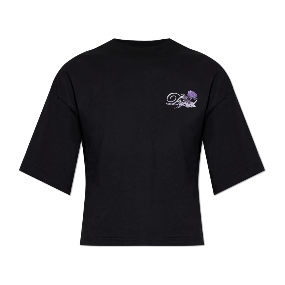 Diesel Mujer Negro Camisetas, Talla: L