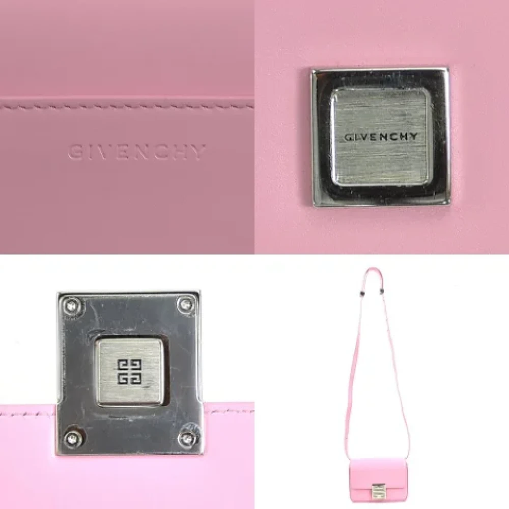 Givenchy Pre-owned Leather shoulder-bags Pink Dames