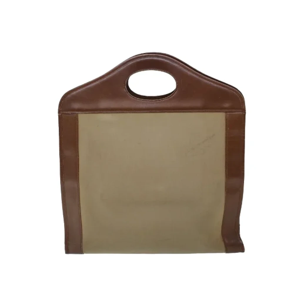Burberry Vintage Pre-owned Cotton handbags Brown Dames