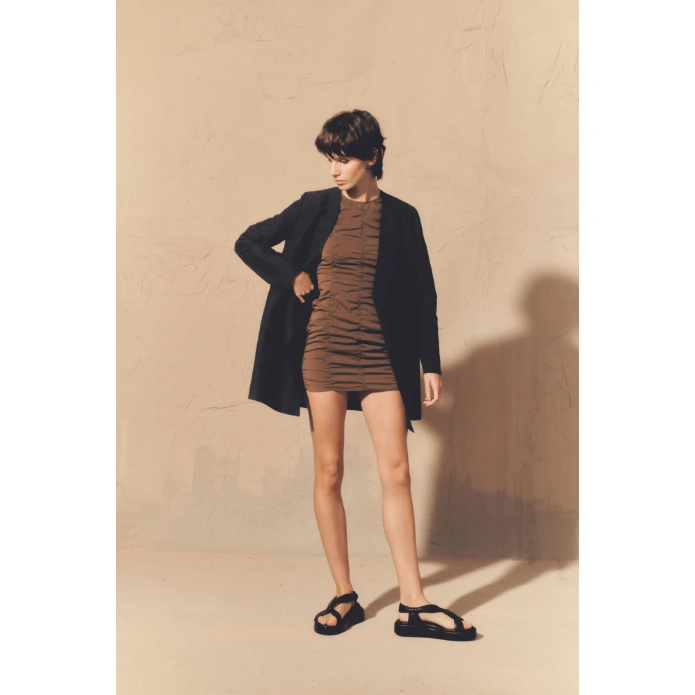 Cortana Mirtha mini hazelnoot jurk Brown Dames
