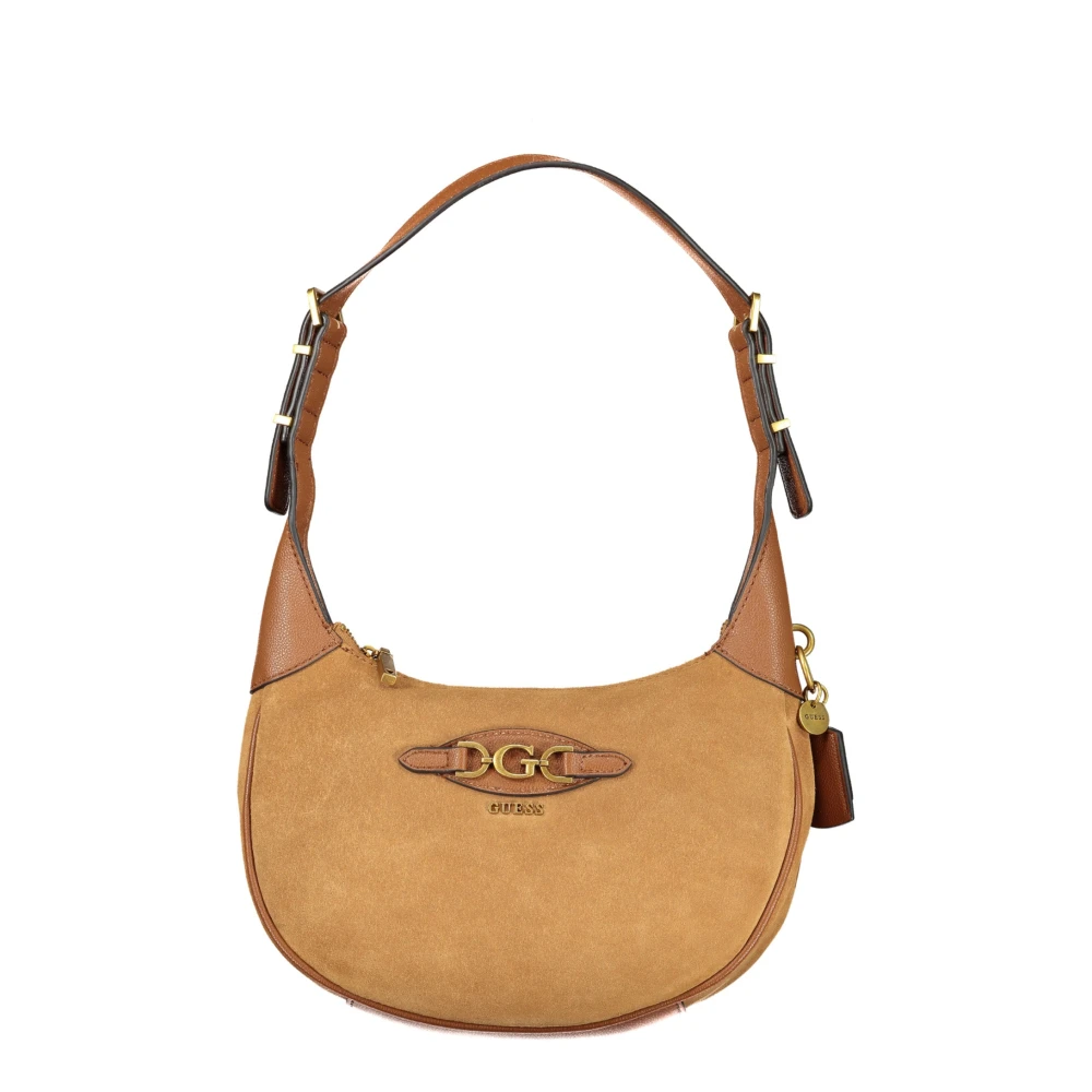 Guess Bruine Schoudertas met Verstelbare Band Brown Dames