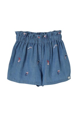 mermaid-embroidery-denim-shorts