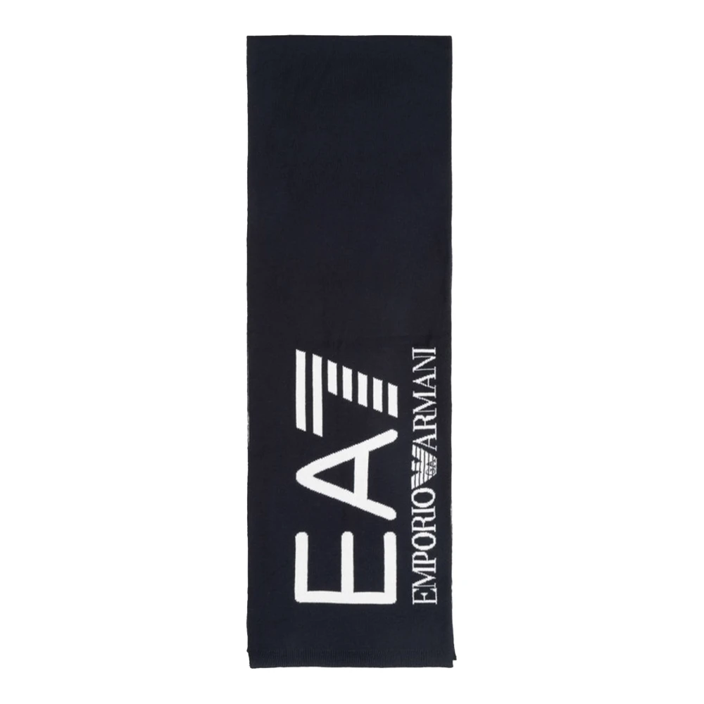 Emporio Armani Ea7 Unisex Black Stylish Scarf For Men