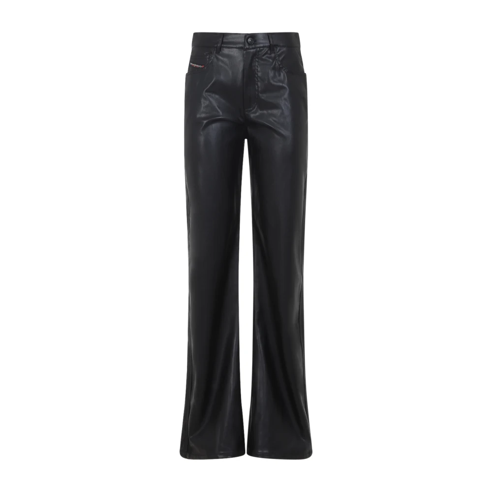 Diesel Women's Black Wide Trousers, Xs, P-Lain Trousers