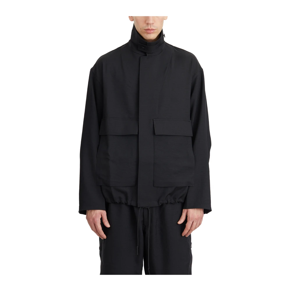 Y-3 Grafisch Logo Coachjack Black Heren