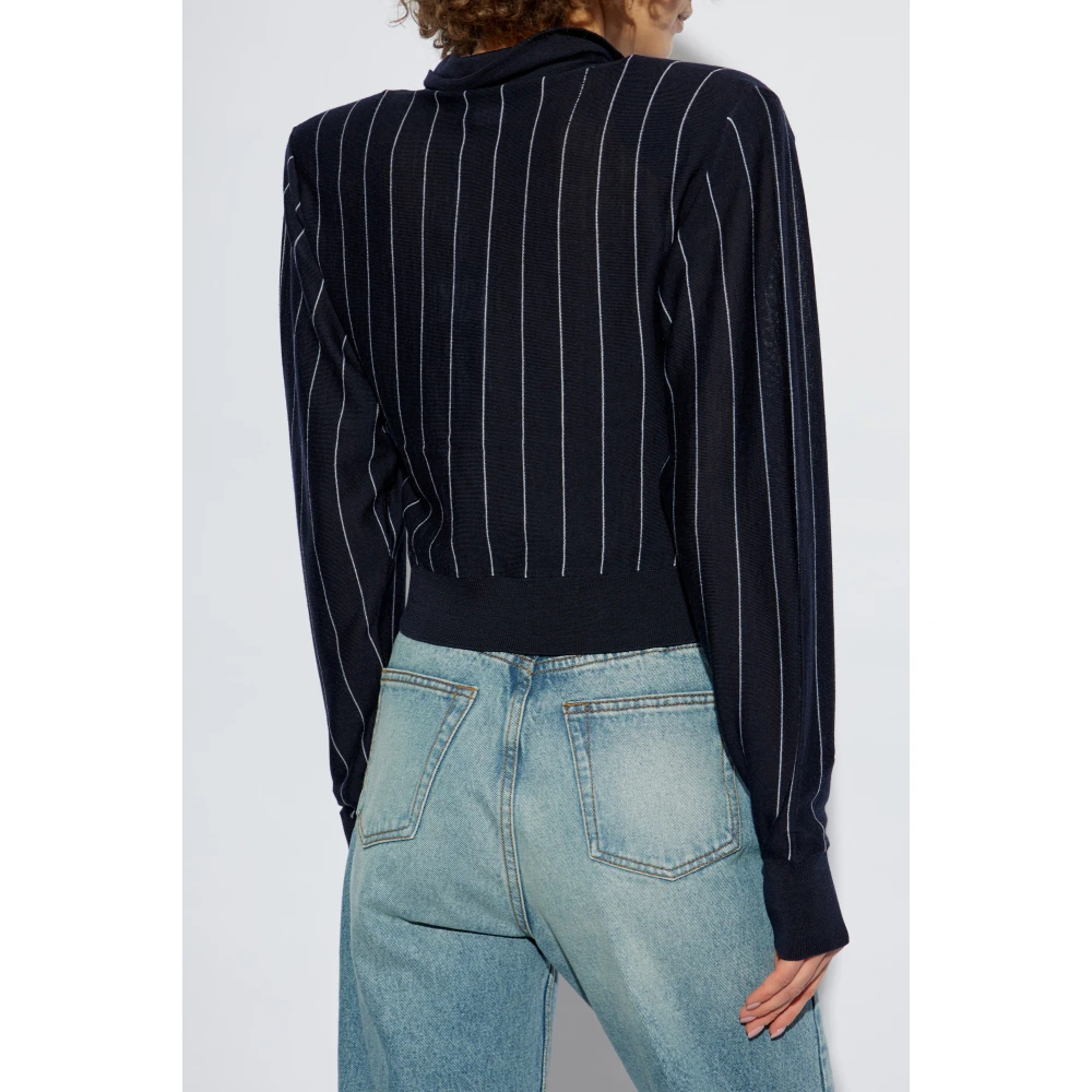 Stella Mccartney Lange mouw polo Blue Dames