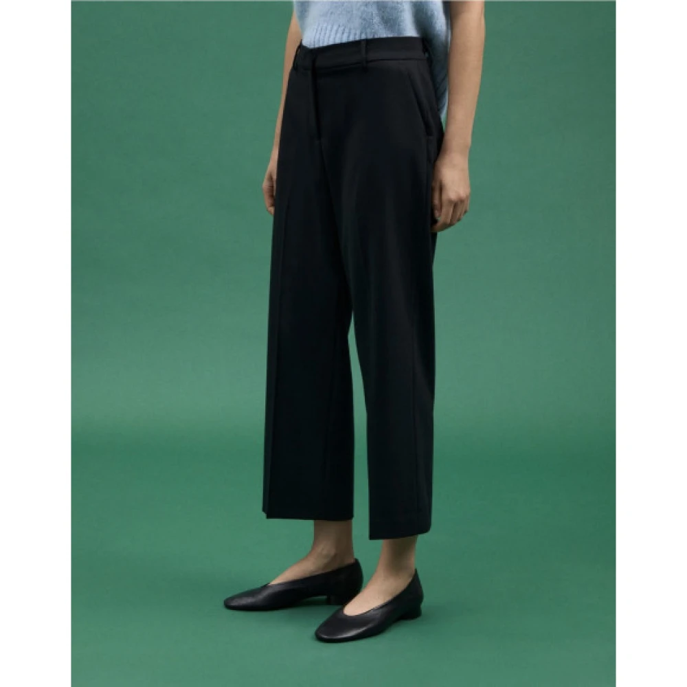 Peuterey Worsted wolblend broek Black Dames