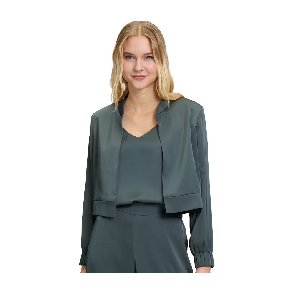 Vera Mont Elegante Blazer Jas Green Dames
