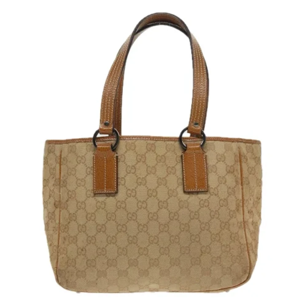 Gucci Vintage Pre-owned Canvas gucci-bags Brown Dames