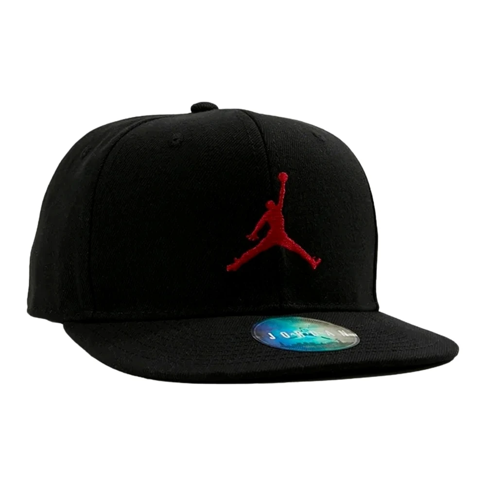 Jordan Zwarte Jumpman Snapback Pet Black Heren