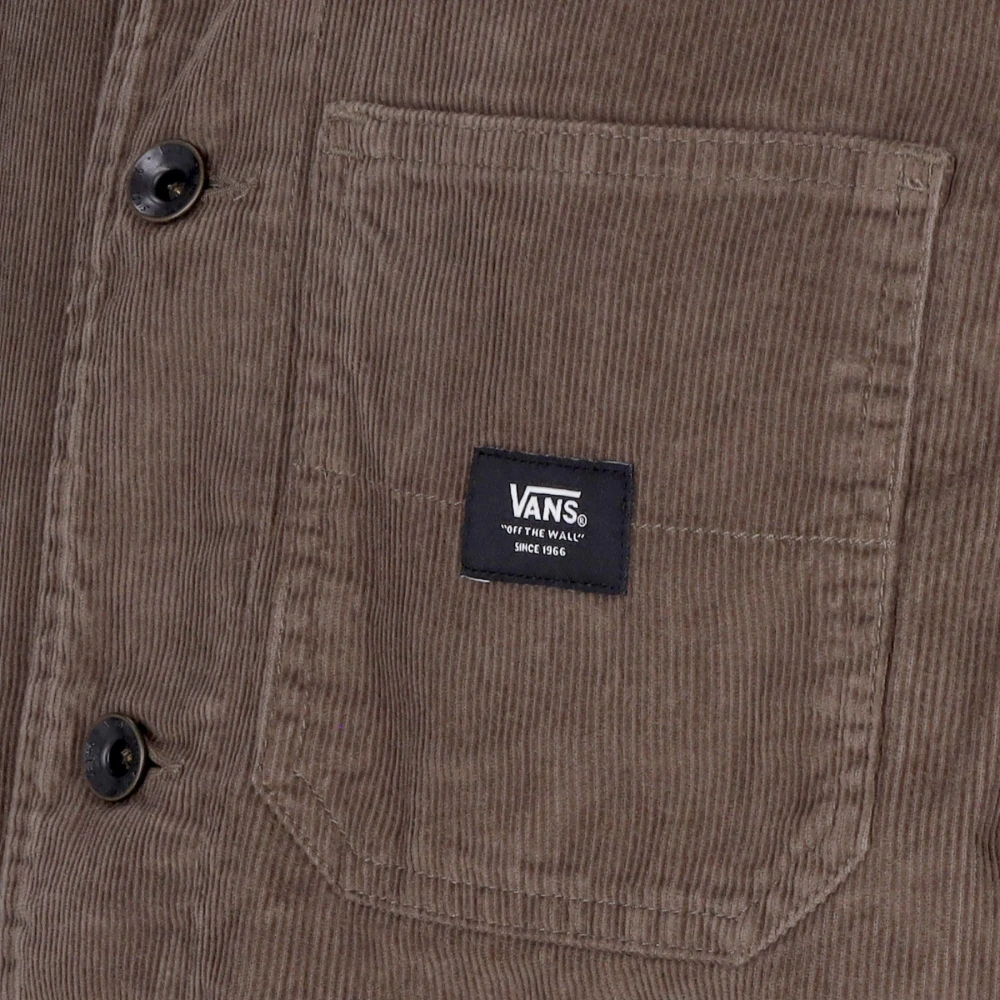 Vans Ribfluwelen Werkjas met Kraag Brown Heren