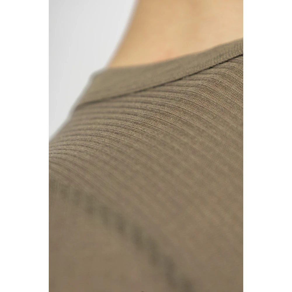 Rick Owens Long Sleeve T-shirt Brown Heren