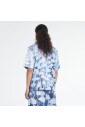 chemise-bleue-en-viscose-avec-parapluie