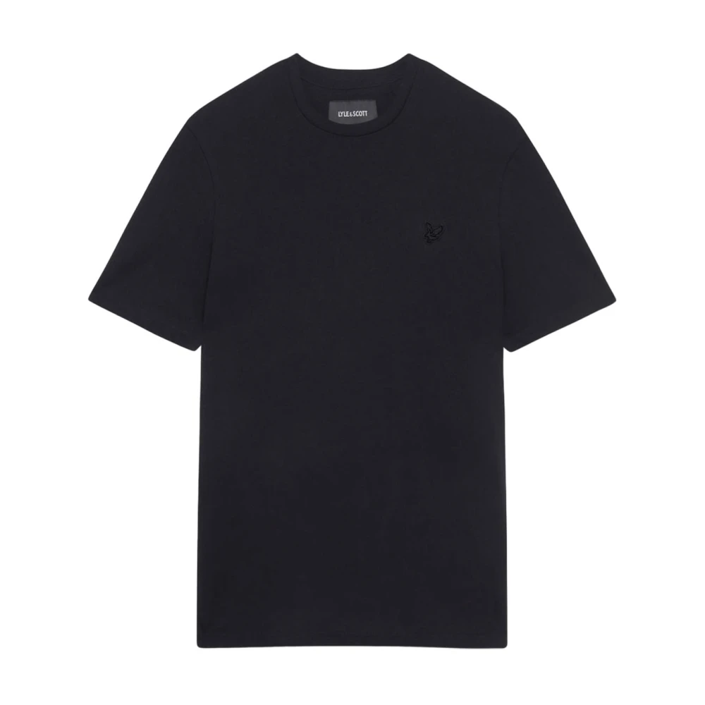 Lyle & Scott Zwarte Katoenen Eagle T-shirt 2024 Black Heren