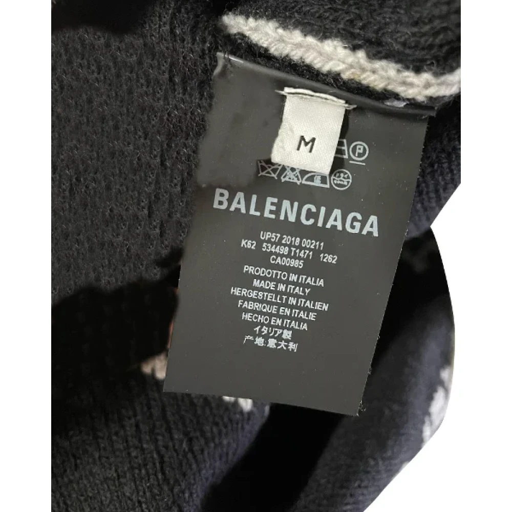 Balenciaga Vintage Pre-owned Wool tops Gray Heren