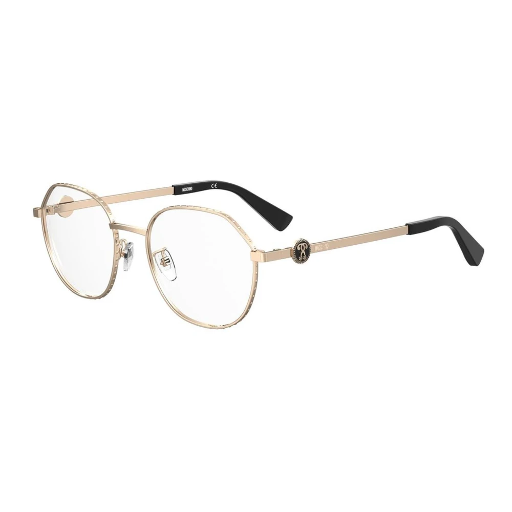 Moschino Roségouden Metalen Frame Bril Pink Dames