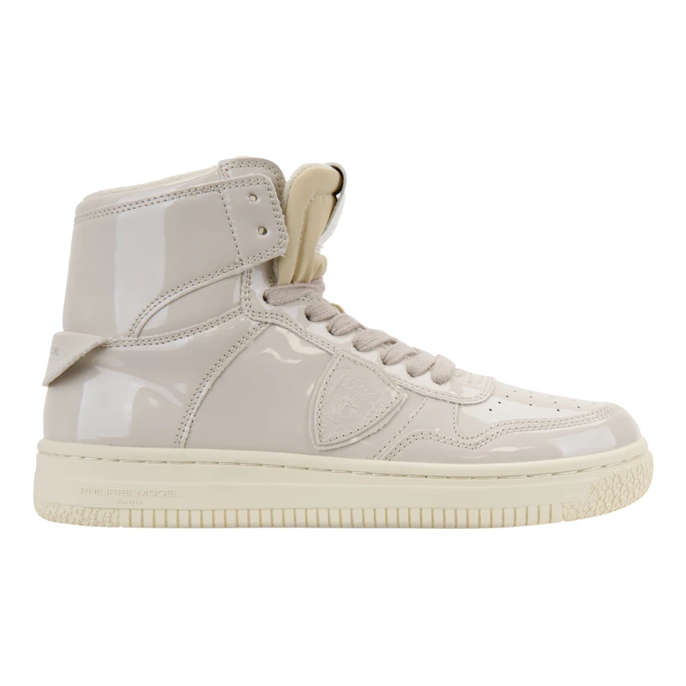 Philippe Model Hoge Top Veterschoenen voor Dames Dames Schoenen Wit