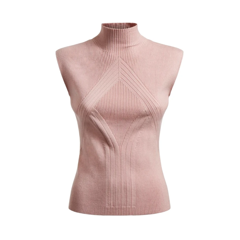 Guess Hoge Hals Trui Pink Dames