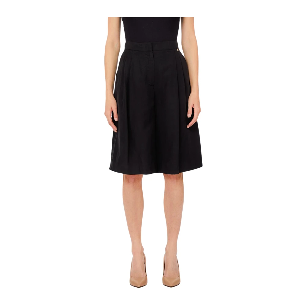 Liu Jo Women's Black Bermudas, S, Trousers