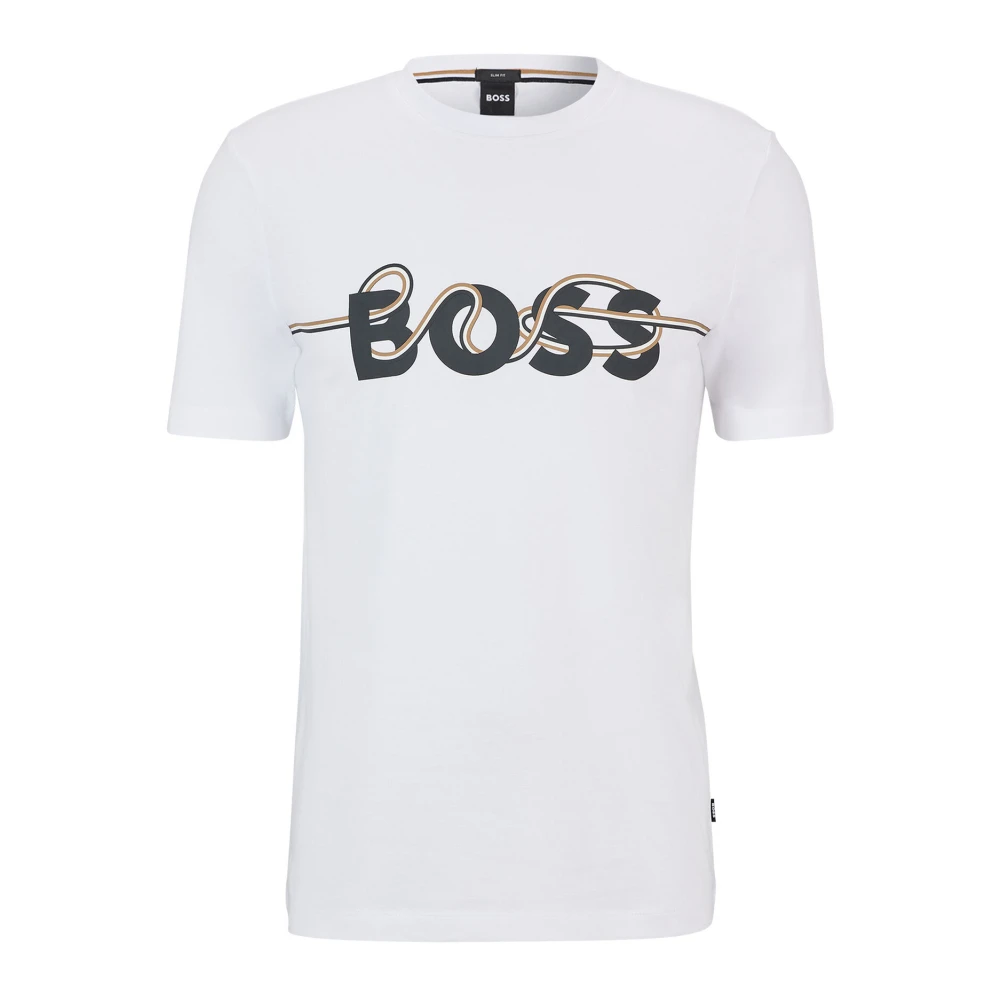 Hugo Boss Katoenen Polo Shirt White Heren