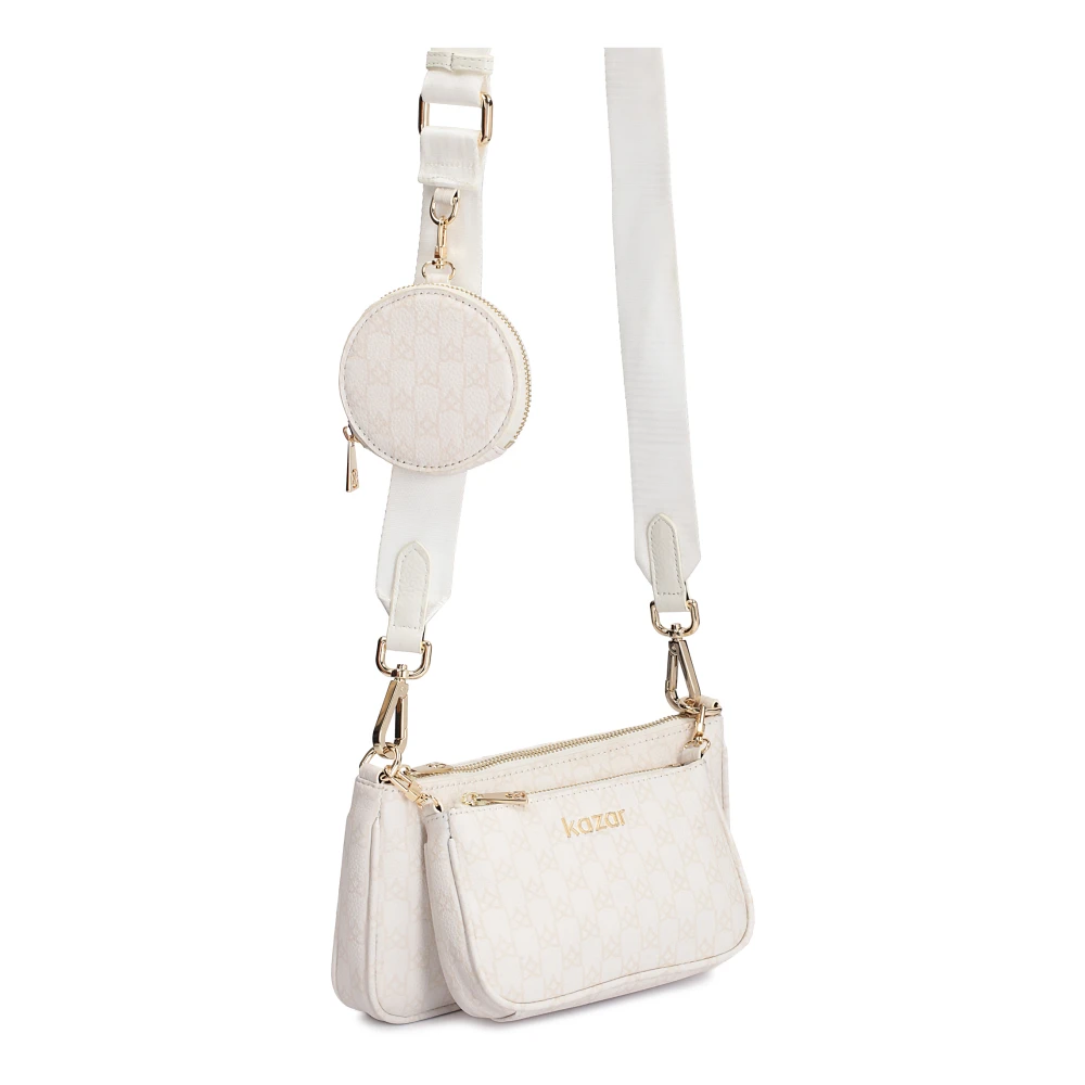 Kazar Witte en beige tas voor vrouwen White Dames