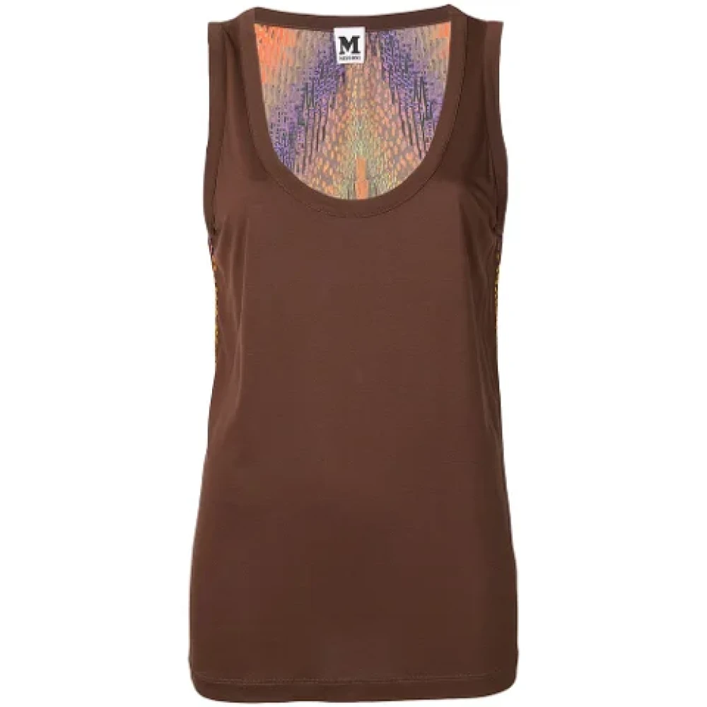 Missoni Pre-owned Fabric tops Brown Dames