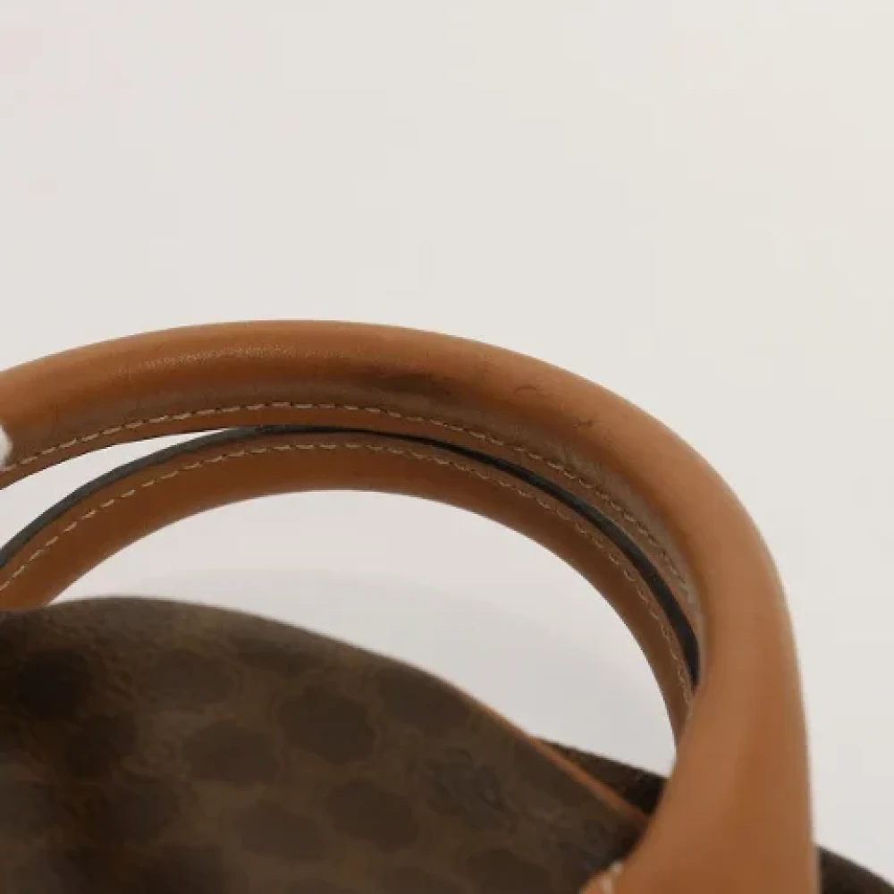 Celine Vintage Pre-owned Leather travel-bags Beige Dames