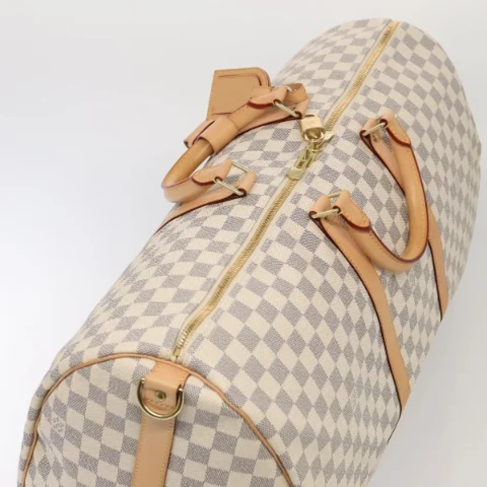 Louis Vuitton Vintage Pre-owned Canvas travel-bags White Dames