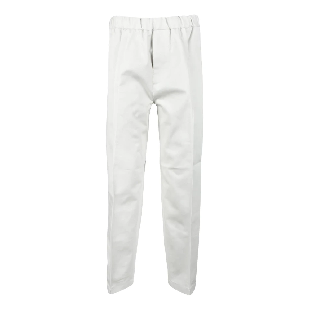 Jil Sander Katoenen Casual Broek Gray Heren