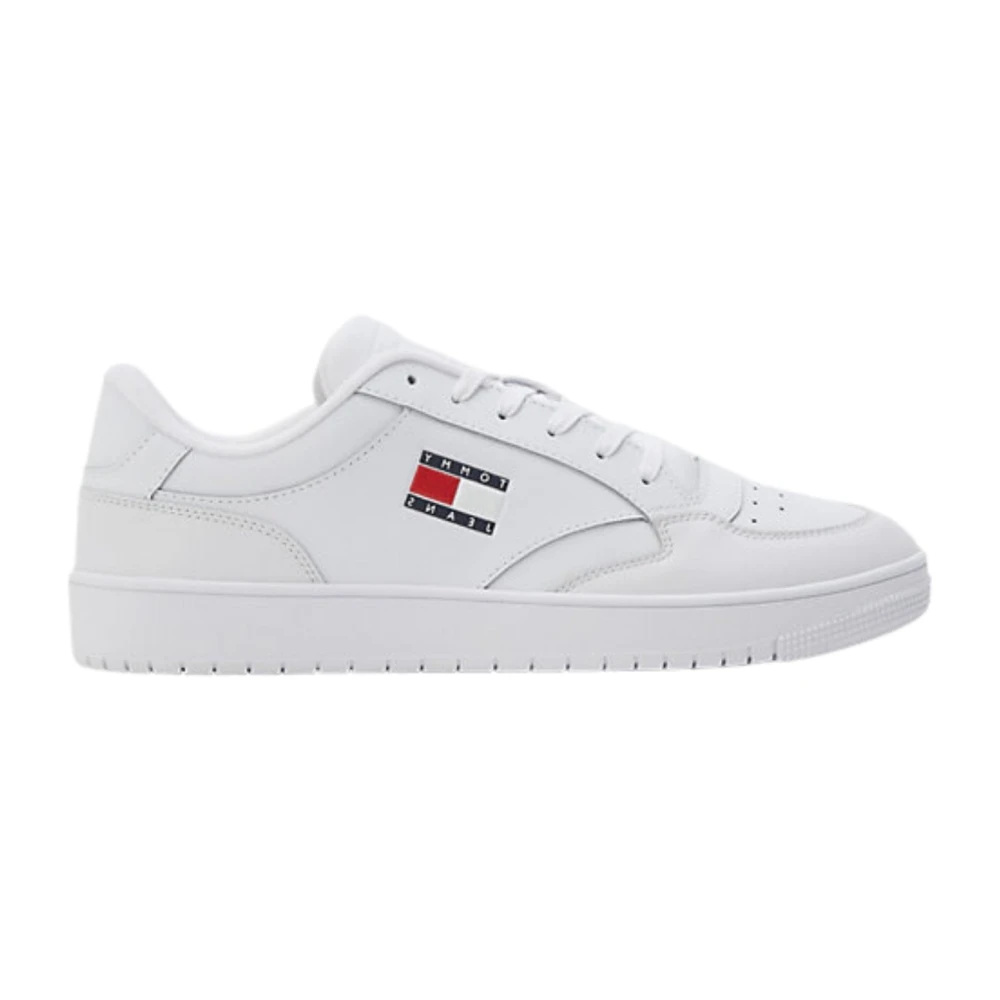 Tommy Jeans Men's White Sneakers, 10 Uk, Retro Trainers
