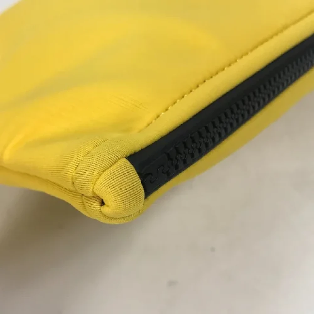 Hermès Vintage Pre-owned Fabric clutches Yellow Dames