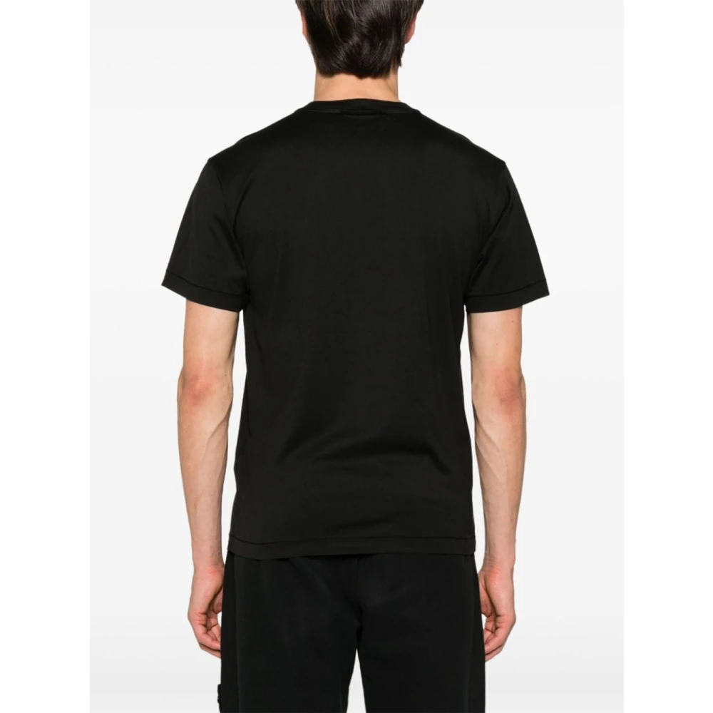 Stone Island Zwarte T-shirts en Polos Black Heren