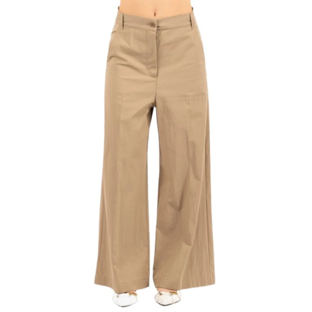 Weekend Max Mara Women's Brown Pantalone Weekend - Wide Trousers - Xs - Trousers