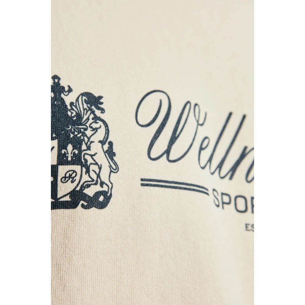 Sporty & Rich Sweatshirt uit de Wellness Club collectie Beige Unisex