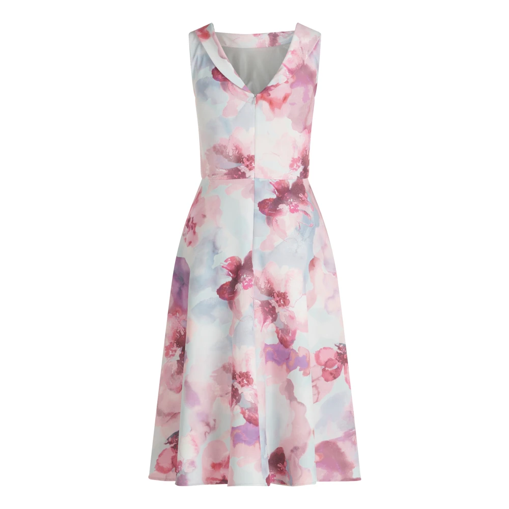 Vera Mont Cocktailjurk met Bloemenprint Multicolor Dames