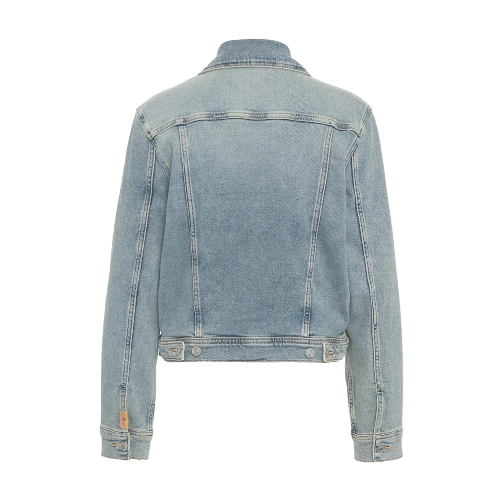 7 For All Mankind Vintage Denim Jacket in Blauw Blue Dames